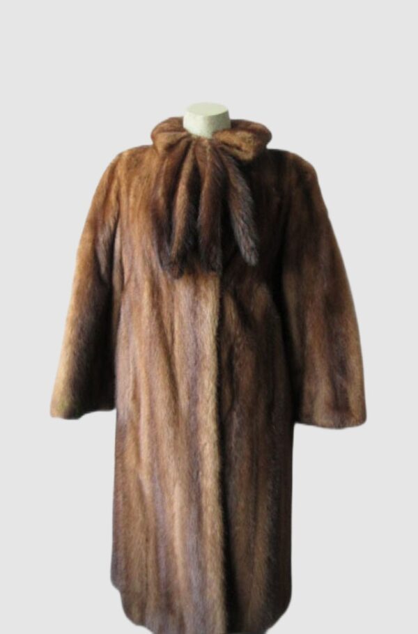 Mink Fur Coat Jacket MINT Sz 6 Natural Demi-Buff