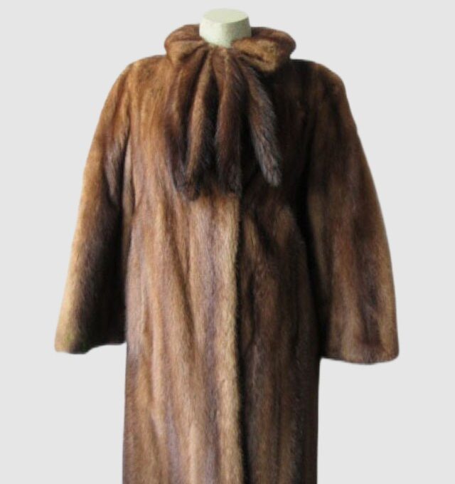 Mink Fur Coat Jacket MINT Sz 6 Natural Demi-Buff
