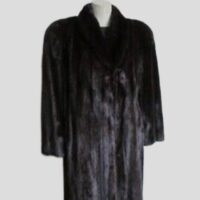 Mink Fur Coat Jacket Sz 8 Natural Dark Ranch FEMALE Showroom New
