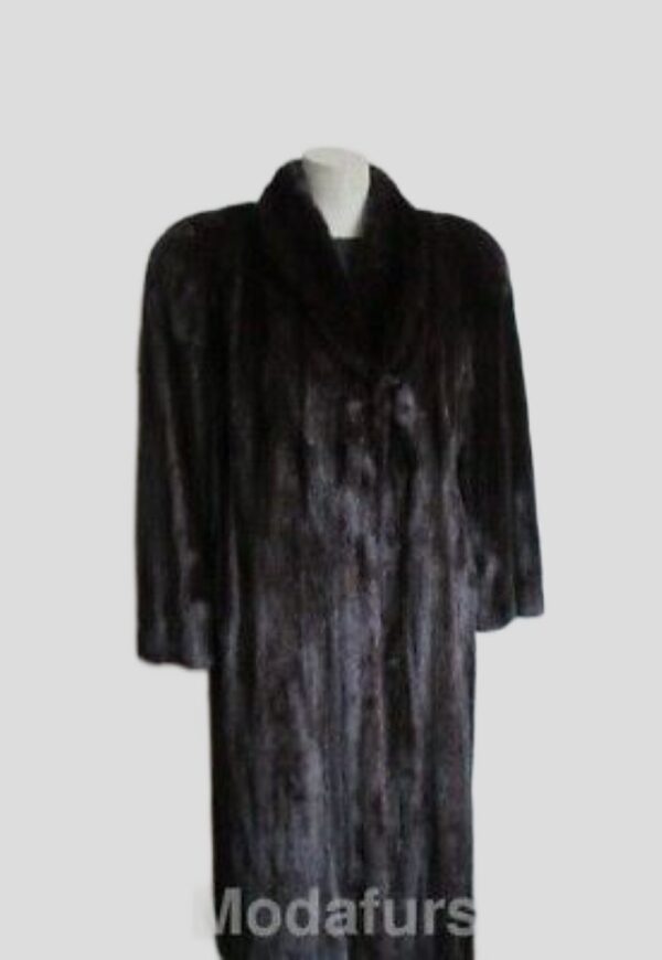 Mink Fur Coat Jacket Sz 8 Natural Dark Ranch FEMALE Showroom New
