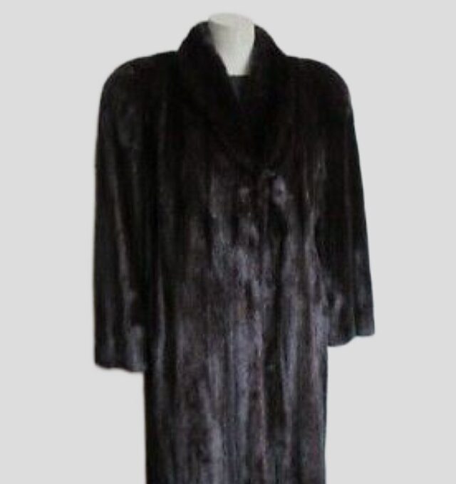 Mink Fur Coat Jacket Sz 8 Natural Dark Ranch FEMALE Showroom New
