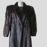 Mink Fur Coat Jacket Mint Sz 12 Natural Dark Ranch