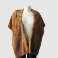 Mink Fur Stole Wrap Cape MINT Wedding