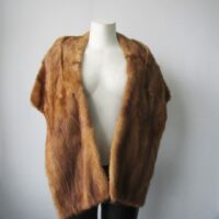 Mink Fur Stole Wrap Cape MINT Wedding