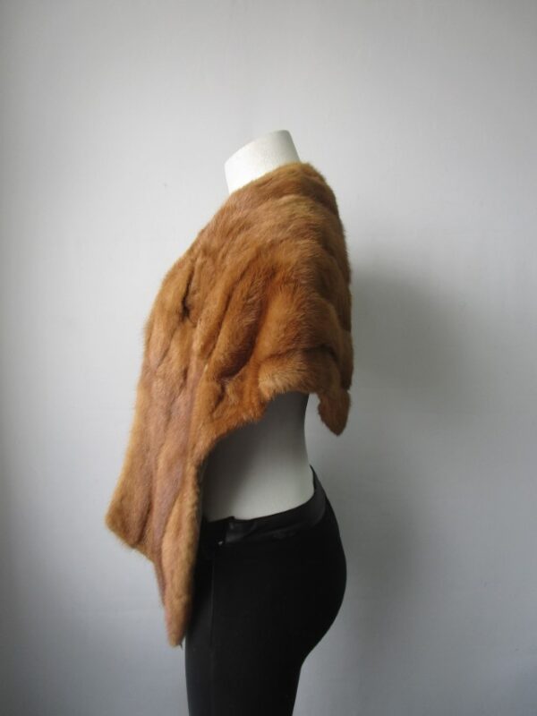Mink Fur Stole Wrap Cape MINT Wedding - Image 2