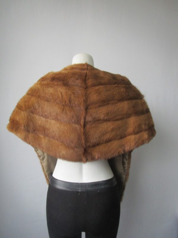 Mink Fur Stole Wrap Cape MINT Wedding - Image 3