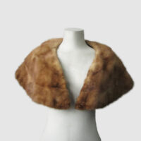 Mink Fur Collar Shawl Stole Wrap Cape MINT