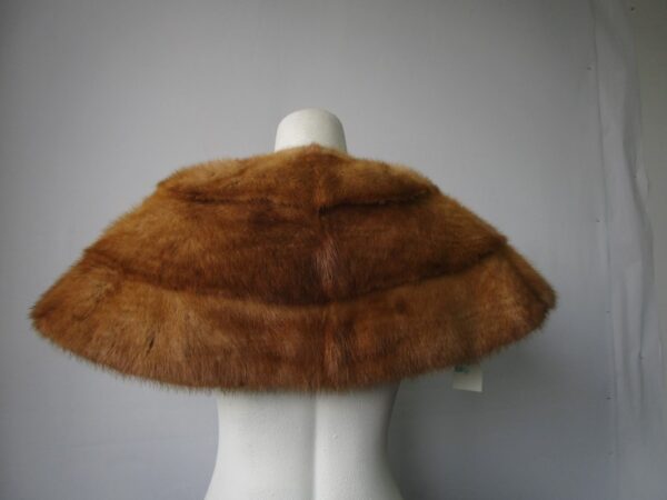 Mink Fur Collar Shawl Stole Wrap Cape MINT - Image 3
