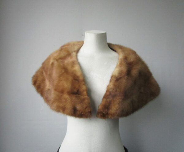 Mink Fur Collar Shawl Stole Wrap Cape MINT
