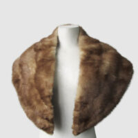 Mink Fur Collar Shawl Stole Wrap Cape MINT Wedding