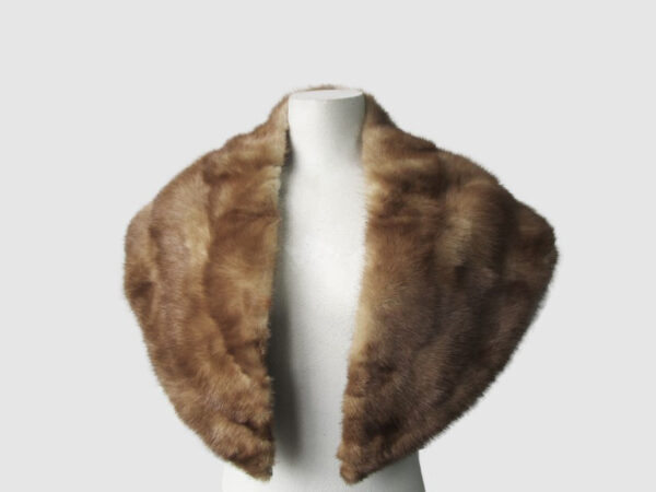 Mink Fur Collar Shawl Stole Wrap Cape MINT Wedding