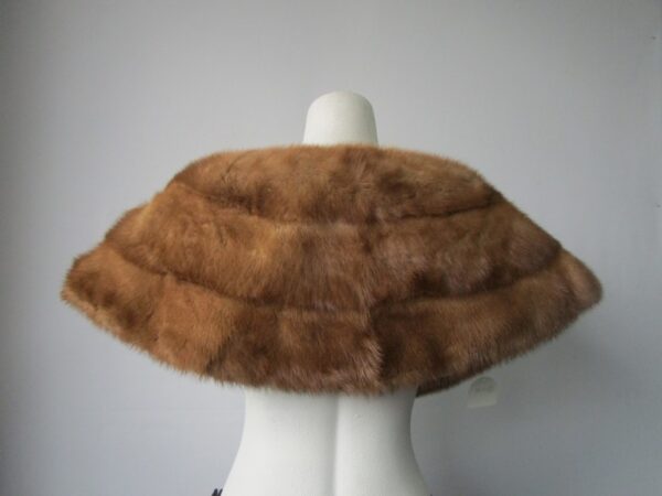 Mink Fur Collar Shawl Stole Wrap Cape MINT Wedding - Image 3