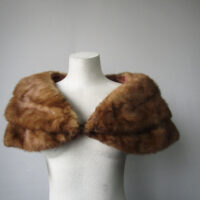 Mink Fur Cape Shawl Stole Wrap Cape MINT