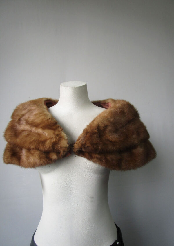 Mink Fur Cape Shawl Stole Wrap Cape MINT