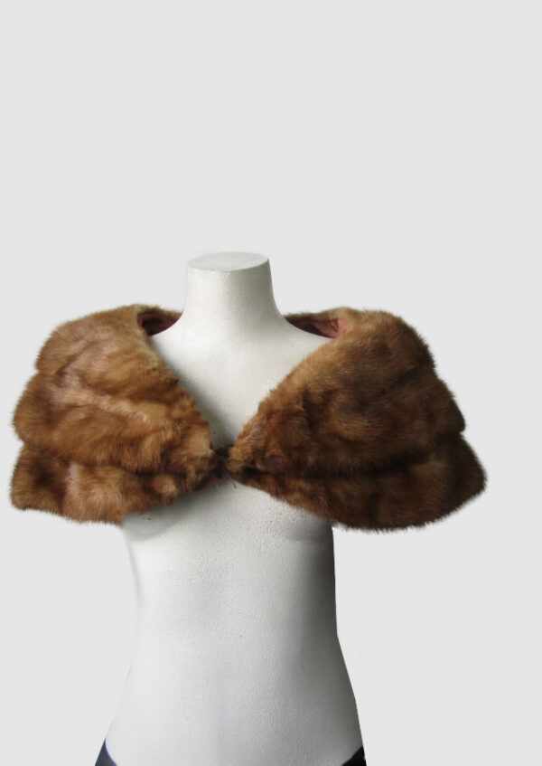Mink Fur Cape Shawl Stole Wrap Cape MINT