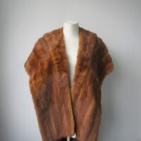 Mink Fur Stole Wrap Cape Vintage Very Good Chinese Mink