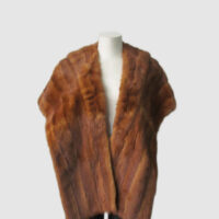 Mink Fur Stole Wrap Cape Vintage Very Good Chinese Mink