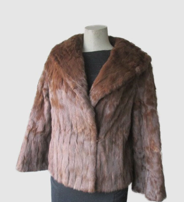 Squirrel Fur Jacket Bolero Coat MINT Sz 8