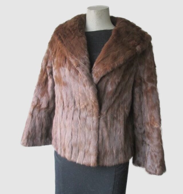 Squirrel Fur Jacket Bolero Coat MINT Sz 8