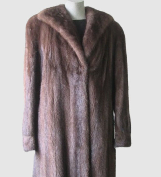 Lutetia Mink Fur Coat Jacket MINT Sz 12/14