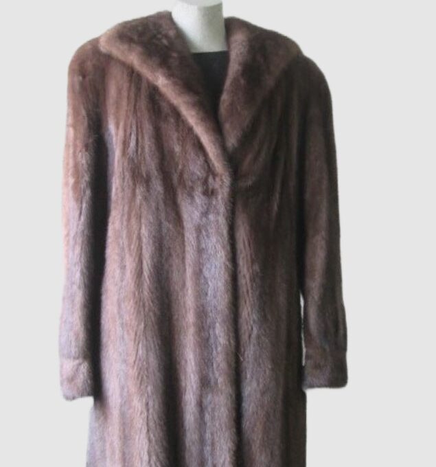 Lutetia Mink Fur Coat Jacket MINT Sz 12/14