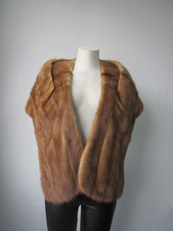 Mink Fur Shawl Stole Wrap Cape Wedding MINT