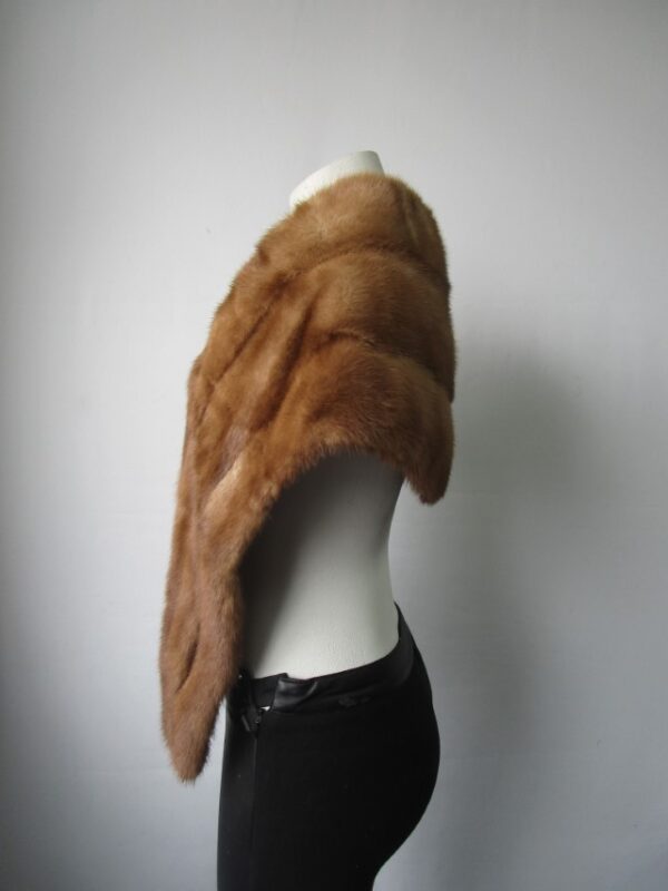 Mink Fur Shawl Stole Wrap Cape Wedding MINT - Image 2