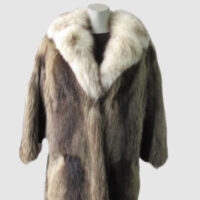 Raccoon & Fox Fur Coat Jacket MINT Sz 4