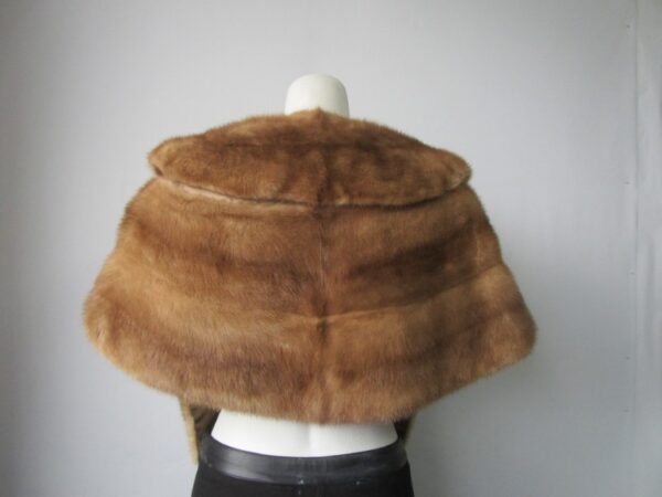 Mink Fur Stole Wrap Cape Wedding 52"x 16" MINT - Image 3