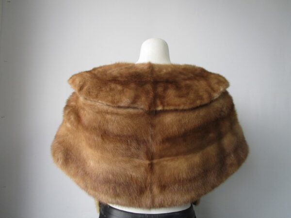 Mink Fur Stole Wrap Cape Wedding 52"x 16" MINT - Image 4
