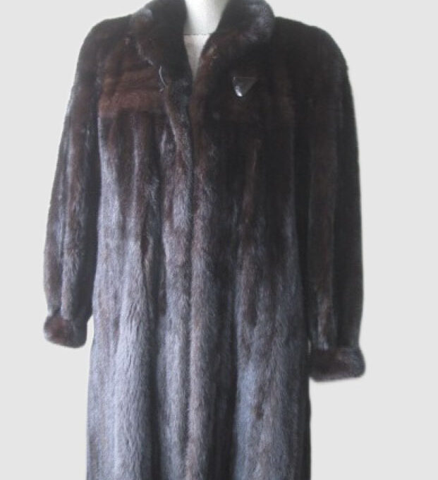 Mahogany Mink Fur Coat Jacket MINT Sz 10