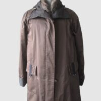 Raincoat Jacket RABBIT Fur Lining Coat MINT Sz 8
