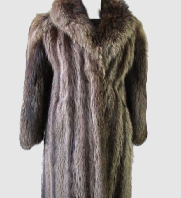 Raccoon Fur Jacket Coat MINT+ Sz 6