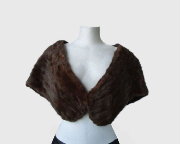 Squirrel Fur Stole Wrap Cape Wedding MINT