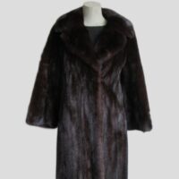 Mink Fur Coat Jacket SUPERB Sz 6/8 Natural Dark Pastel