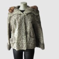 Persian Lamb Mink Fur Coat Jacket MINT+ Sz 12/14