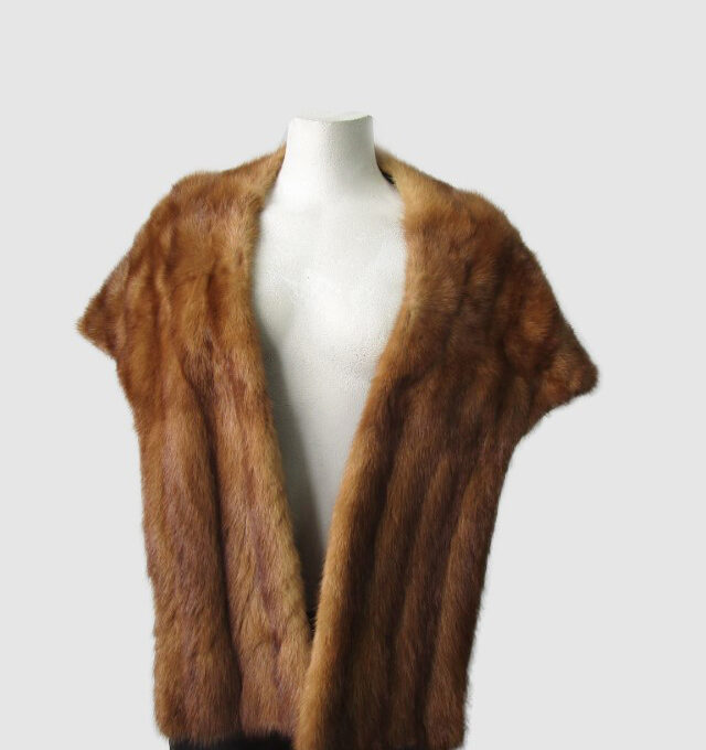 Mink Fur Stole Wrap Cape Mint WEDDING
