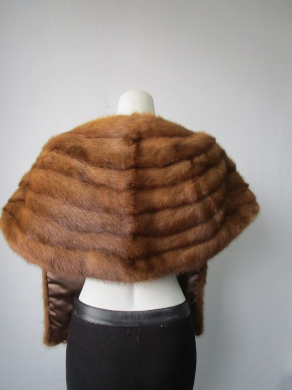 Mink Fur Stole Wrap Cape Mint WEDDING - Image 2