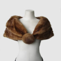 Mink Fur Cape Shawl Stole Wrap Cape MINT Wedding