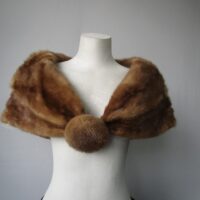 Mink Fur Cape Shawl Stole Wrap Cape MINT Wedding