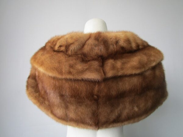 Mink Fur Cape Shawl Stole Wrap Cape MINT Wedding - Image 4