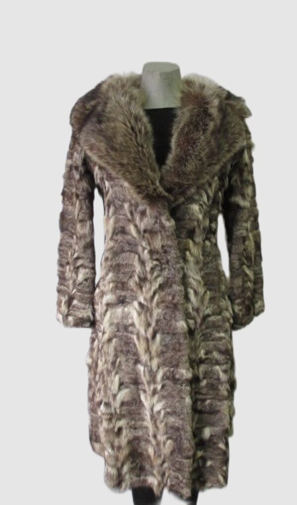 Raccoon Fur Coat Jacket SUPERB Sz XS