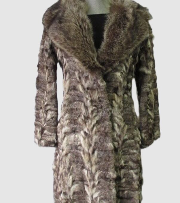 Raccoon Fur Coat Jacket SUPERB Sz XS