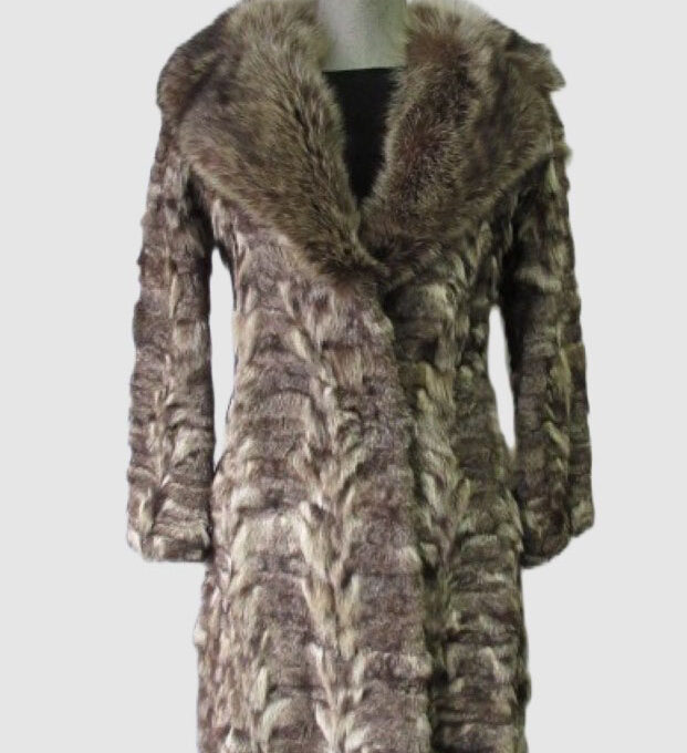 Raccoon Fur Coat Jacket SUPERB Sz XS