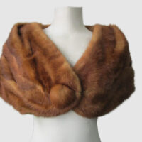Mink Fur Cape Shawl Stole Wrap Cape MINT Wedding Chinese Mink
