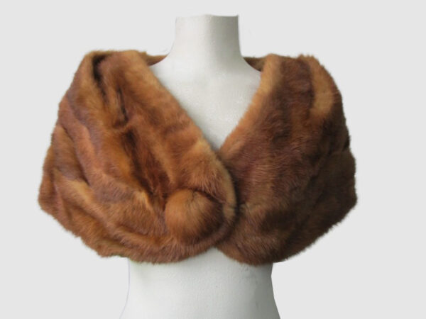 Mink Fur Cape Shawl Stole Wrap Cape MINT Wedding Chinese Mink
