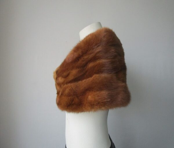 Mink Fur Cape Shawl Stole Wrap Cape MINT Wedding Chinese Mink - Image 3