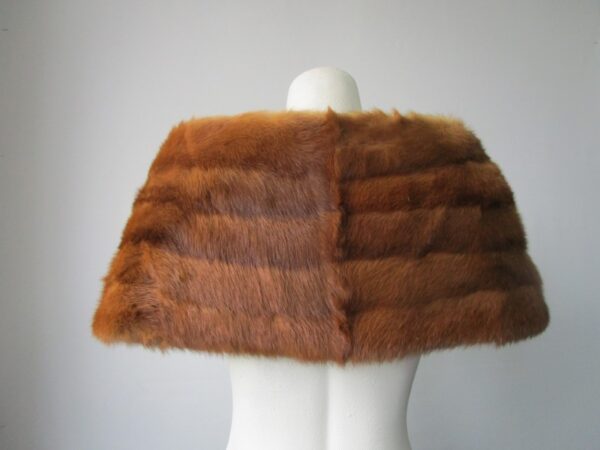 Mink Fur Cape Shawl Stole Wrap Cape MINT Wedding Chinese Mink - Image 4