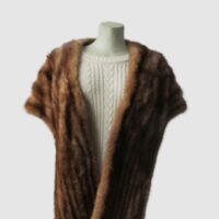 Mink Fur Shawl Stole Wrap Cape Wedding MINT