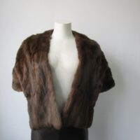 Squirrel Fur Stole Wrap Cape Wedding SUPERB Sz M